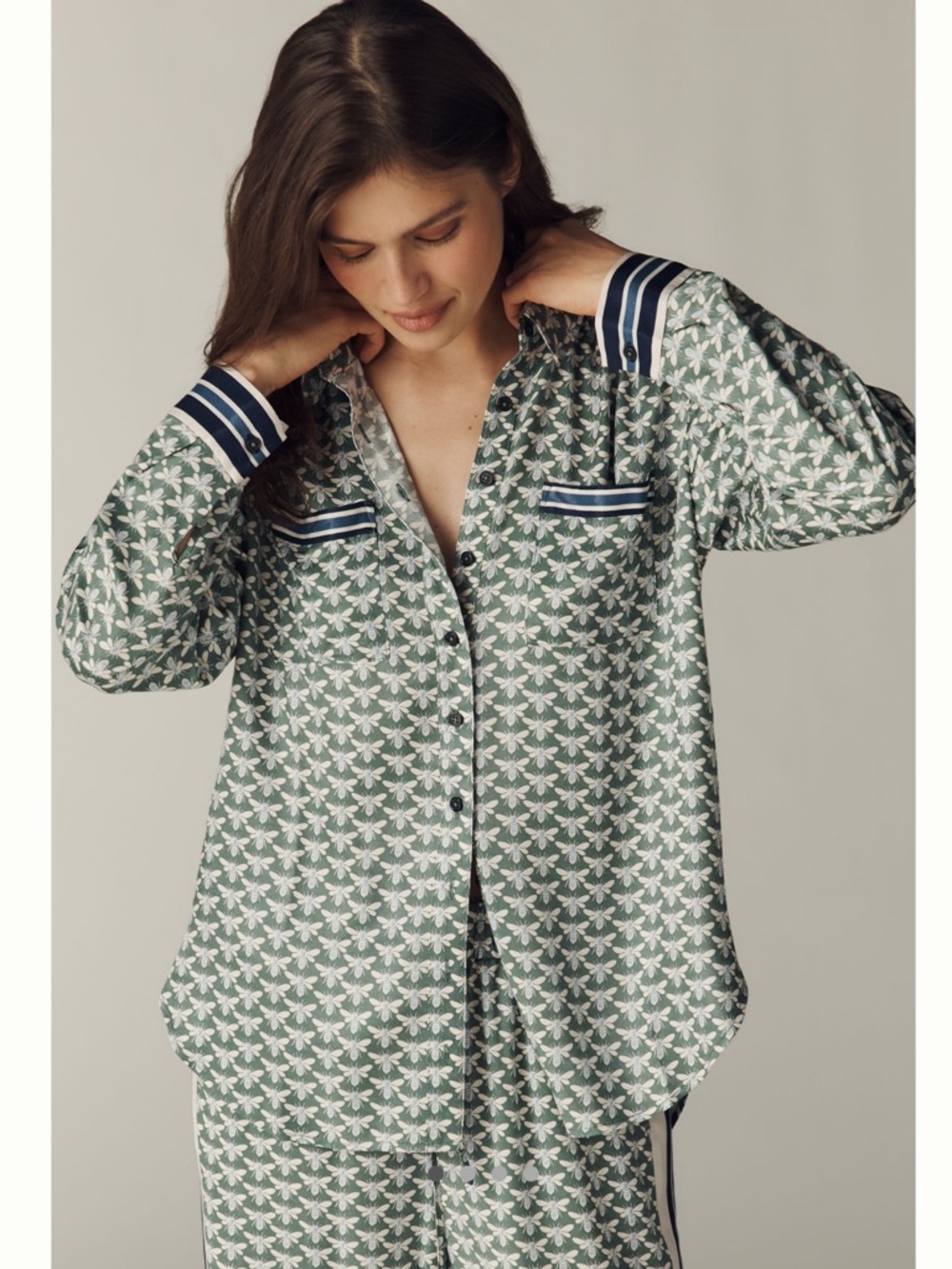 Maeve Silky Shirt Blouse - Picture 2 of 4